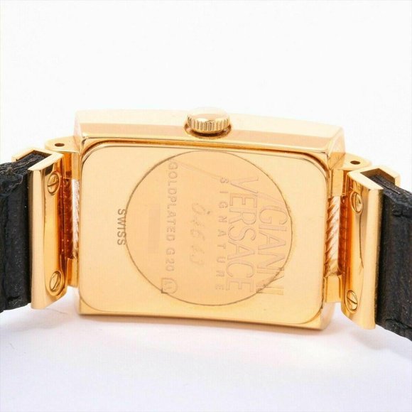 Gianni Versace Watch 90s Vintage Medusa Face Gold